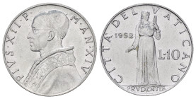 Vaticano. Pio XII (1939-1958). 10 lire 1952. Al. qFDC