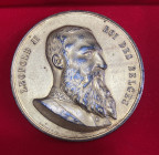 MEDAGLIE ESTERE. REGNO DEL BELGIO. LEOPOLDO II (1865-1909), medaglia non portativa, al dritto LEOPOLD II ROI DES BELGES, busto del re a destra sotto J...