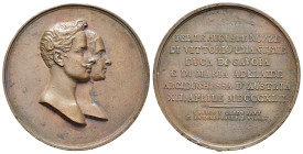 MEDAGLIE ITALIANE. REGNO D’ITALIA. VITTORIO EMANUELE II (1861-1878), PREREGNO – MARIA ADELAIDE D’AUSTRIA, medaglia non portativa, emessa per commemora...