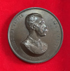 Medaglie Italiane. Regno d'Italia. Umberto I. Medaglia Amedeo di Savoia Duca d'Aosta. AE (93,60 g - 57,6 mm). SPL