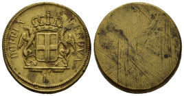 Pesi monetali. Doppia di Genova L (25,16 g). SPL
