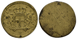 Pesi monetali. Doppia di Genova P (12,60 g). SPL