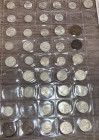Monete Mondiali. Commonwealth. Australia, India britannica e Gran Bretagna. Lotto di 42 monete in alta conservazione, principalmente in Ag. SPL-FDC