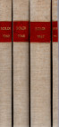 AA.VV. - Soldi Numismatica. Rivista mensile di numismatica, Anni 1966\69. completo 4 volumi. ril \ tela con tassello, interno buono stato, vol. 1967 l...