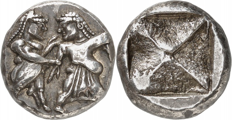 Tribus thraco-macédoniennes Statère (c. 500-470) - Bergé ou Datos D’un magnifiqu...