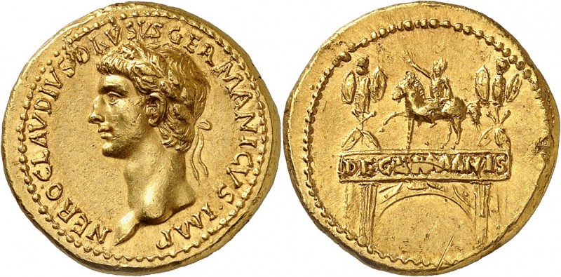 Néron Drusus Aureus - Rome ou Lyon (41-45) Rarissime dans cette qualité. Un des ...