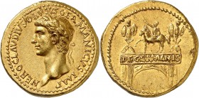 Néron Drusus Aureus - Rome ou Lyon (41-45) Rarissime dans cette qualité. Un des plus beaux exemplaires connus. Exemplaire de la collection N. B. Hunt ...
