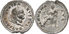Vespasien (69-79) Denier - Rome (78-79) Exemplaire d’une qualité et d’un style exceptionnels. 3.31g - C. 28 FDC Exceptionnel - CHOICE MS