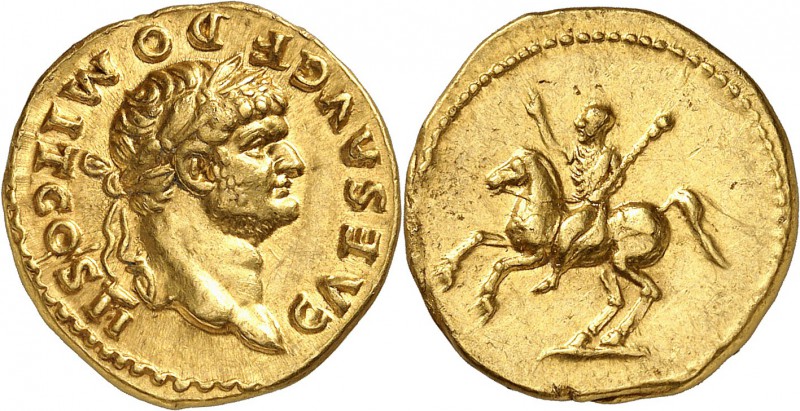 Domitien (81-96) Aureus - Rome (73) Rare et magnifique exemplaire. Une infime ma...