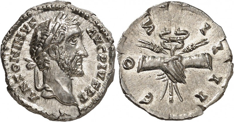 Antonin le Pieux (138-161) Denier - Rome (145-161) D’une qualité hors norme. 3.1...