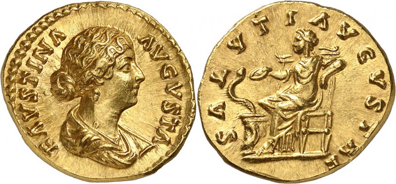 Faustine II Aureus - Rome (161-176) D’une qualité exceptionnelle et de bon style...