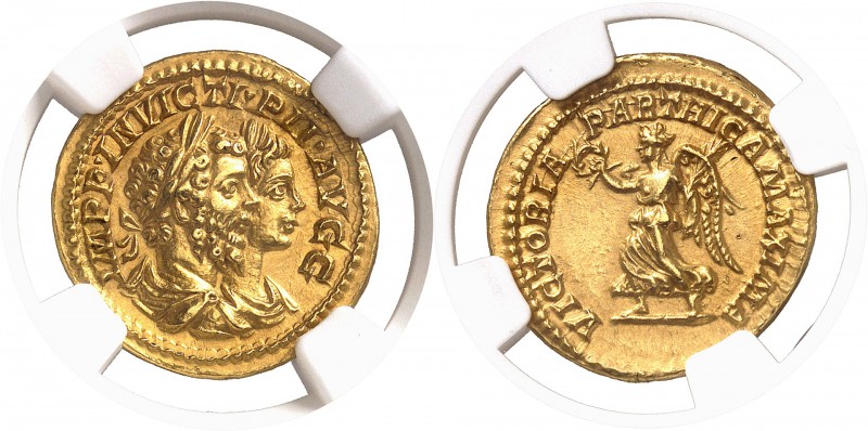 Septime Sévère (193-211) et Caracalla Aureus - Rome (202-210) D’une qualité rema...