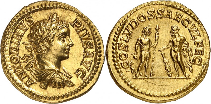 Caracalla (198-217) Aureus - Rome (204) Rarissime - De très bon style et d’une q...