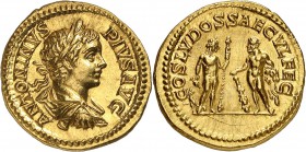 Caracalla (198-217) Aureus - Rome (204) Rarissime - De très bon style et d’une qualité exceptionnelle. Exemplaire de la vente Lanz 58 du 21 novembre 1...