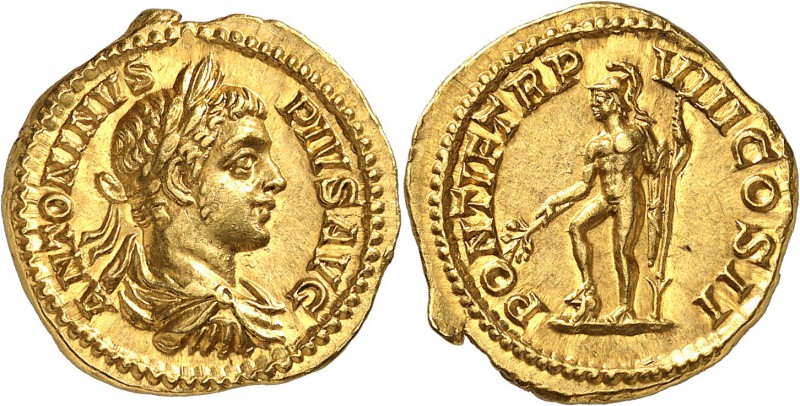 Caracalla (198-217) Aureus - Rome (205) De très bon style et d’une qualité remar...