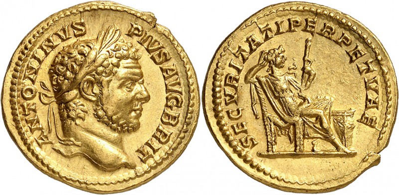 Caracalla (198-217) Aureus - Rome (210-213) Magnifique exemplaire. Exemplaire de...