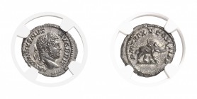 Caracalla (198-217) Denier - Rome (212) Très rare et d’un style remarquable. Exemplaire de la collection A. H. F. Baldwin vente Glendining des 20 et 2...