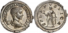Diaduménien (217-218) Denier - Rome (218) D’une qualité hors norme. Un des plus beaux exemplaires connus. Exemplaire de la collection A. Lynn vente Tr...