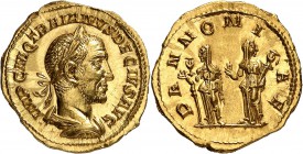 Trajan Dèce (249-251) Aureus - Rome (249-251) Très rare et d’une qualité exceptionnelle. D’un style remarquable. Exemplaire de la vente Rauch 87 du 8 ...
