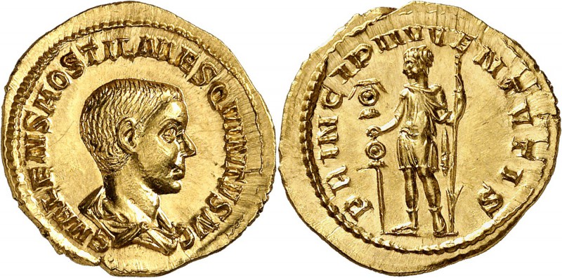Hostilien (250-251) Aureus - Rome (251) D’une qualité hors norme et d’un style r...