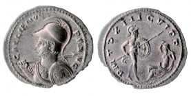 Gallien (253-268) Denier - Rome (264-265) D’un style et d’une qualité exceptionnels. Inédit - Unique ? 2.69g - C. manque - RIC manque - MIR manque cf....