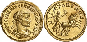 Dioclétien (286-305) Aureus - Cyzique (c. 290) D’une insigne rareté et d’une qualité exceptionnelle. Exemplaire de la vente Bourgey du 26 mai 2016, N°...