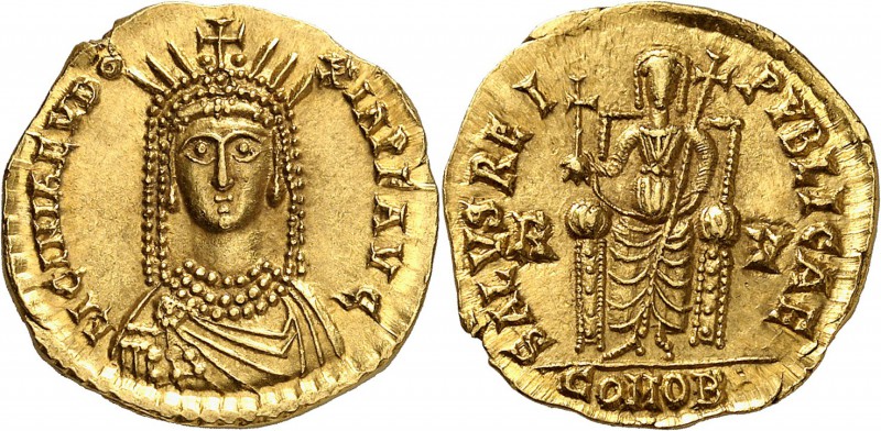 Licinia Eudoxia (425- 455) fille de Théodose II et épouse de Valentinien III. So...