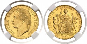 Allemagne - Wurtemberg Guillaume Ier (1816-1864) 4 ducats or - 1841 Stuttgart. Rare - 6236 exemplaires. 14.0g - Fr. 3615 Superbe à FDC - NGC MS 62