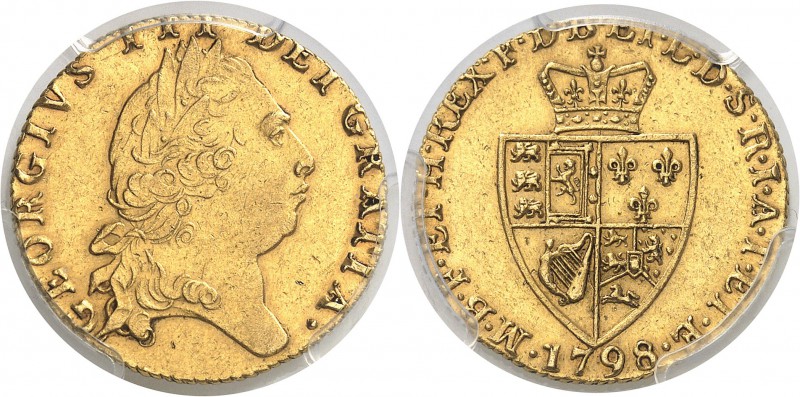 Angleterre Georges III (1760-1820) 1 guinée or - 1798. 8.35g - Fr. 356 Superbe -...