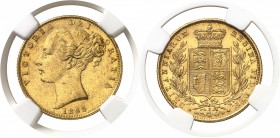 Angleterre Victoria (1837-1901) 1 souverain or - 1865. Coin n°7. 7.98g - Fr. 387i Superbe à FDC - NGC MS 61