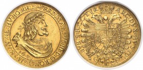 Autriche - Saint Empire Ferdinand III (1637-1657) 10 ducats or - 1651 Vienne. Rarissime et d’une qualité remarquable. Exemplaire de la vente Glendinin...