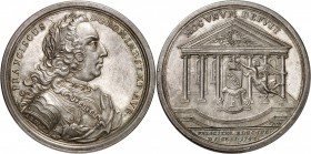 Autriche - Saint Empire François I (1745-1765) Médaille en argent - 1745 - P. P. et A. R. Werner. Commémore l’élection de François-Etienne Duc de Lorr...