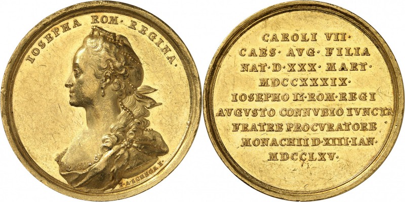 Autriche - Saint Empire François I (1745-1765) Médaille en or de 15 ducats - 176...