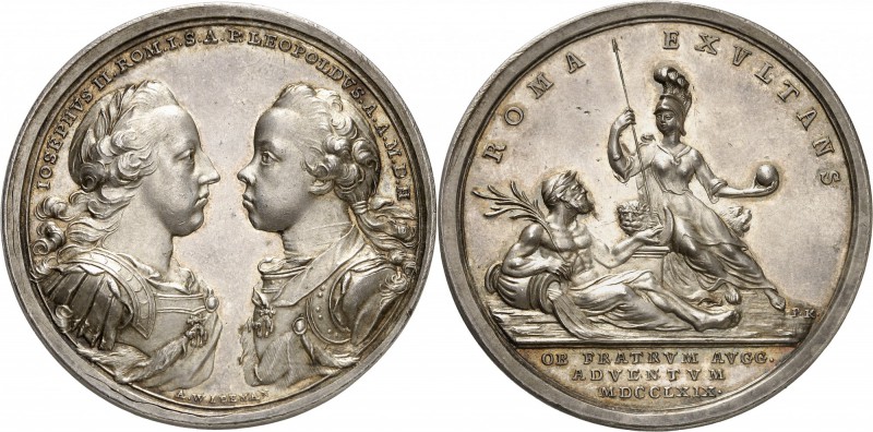 Autriche - Saint Empire Joseph II (1765-1790) Médaille en argent - 1769 - A. Wid...