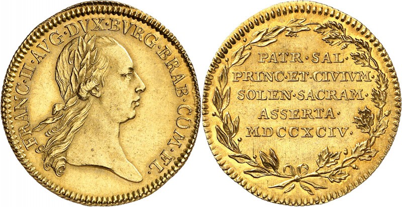 Autriche - Saint Empire François II (1792-1806) Médaille en or - 1794 - T. Van B...