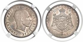 Belgique Régence du Prince Charles (1944-1950) Essai du 100 francs - 1949. Tranche cannelée - Frappe monnaie. D’une grande rareté. 18.28g - Bogaert 28...