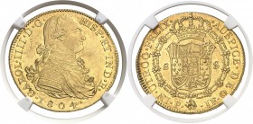 Colombie Charles IV (1788-1808) 8 escudos or - 1804 P JF Popayan. Exemplaire d’une qualité exceptionnelle Eldorado Collection. Le plus bel exemplaire ...