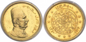 Egypte Fouad Ier (1341-1355 AH / 1922-1936) 500 piastres or - 1340 AH / 1922. 42.5g - Fr. 26 (or jaune) Superbe à FDC - PCGS MS 61
