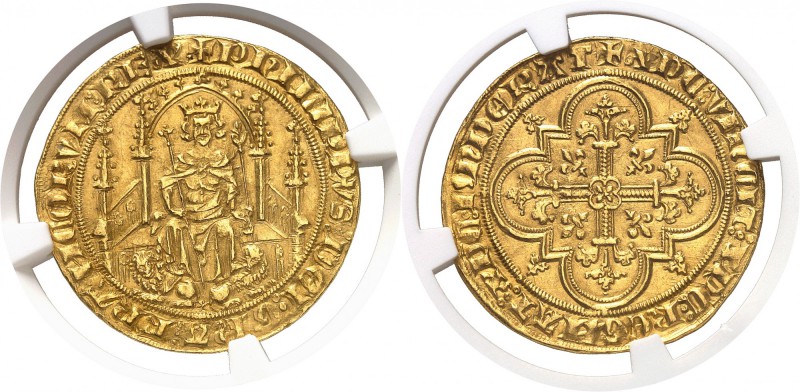 France Philippe VI (1328-1350) Parisis d’or - Emission du 6 septembre 1329. D’un...