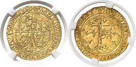 France Henri VI (1422-1453) Salut d’or - 2ème émission (6 septembre 1423) Saint-Lô (fleur de lys). Magnifique exemplaire. 3.49g - Dup. 443A - Fr. 301 ...