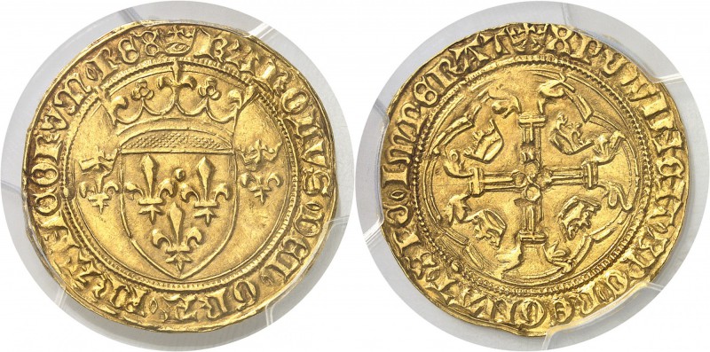France Charles VII (1422-1461) Ecu d’or à la couronne 3ème type - 2ème émission ...