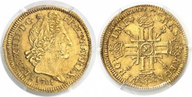 France Louis XIV (1643-1715) Louis d’or aux 8 L et aux insignes - 1701 M Toulouse Réformation. Très rare dans cette qualité. Le plus bel exemplaire gr...