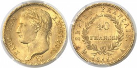 France Napoléon Ier (1804-1814) 40 francs or - 1811 A Paris. Rarissime dans cette qualité. 12.9g - Fr. 505 Pratiquement FDC - PCGS MS 64