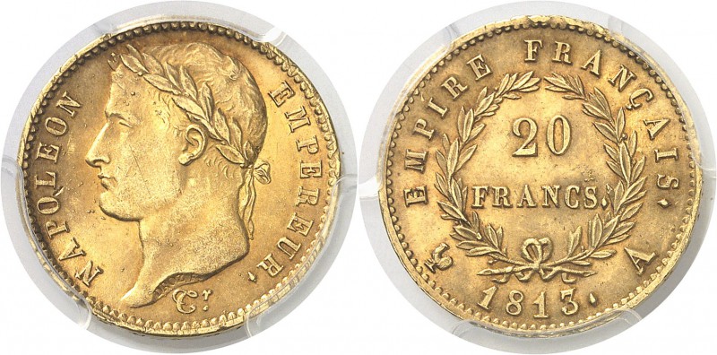 France Napoléon Ier (1804-1814) 20 francs or - 1813 A Paris. Rarissime dans cett...