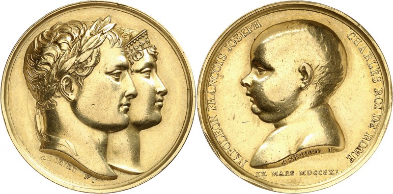 France Napoléon Ier (1804-1814) Médaille en or - 1811 - J.-B. Andrieu. Commémore...