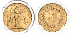 France IIIème République (1871-1940) 100 francs or Génie - 1912 A Paris. Année très rare dans cette qualité. 32.25g - Fr. 590 Pratiquement FDC - NGC M...