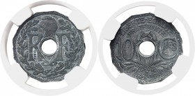 France IIIème République (1871-1940) Epreuve en zinc du 10 centimes Lindauer - 1939. Tranche à 12 pans. Rarissime. Maz. 2601a Pratiquement FDC - NGC M...