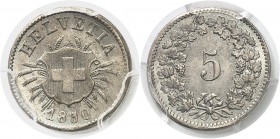 Suisse Confédération Suisse (1848 à nos jours) 5 centimes 1850 - Sans lettre d’atelier (Paris ?). Rarissime et d’une qualité exceptionnelle. Le plus b...