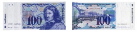 Suisse Confédération Suisse (1848 à nos jours) Epreuve filigranée du 100 francs Borromini - 1976 - N°1234589 Série N. Œuvre d’Elisabeth et Roger Pfund...