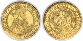 Transylvanie Georges II Rakoczi (1648-1660) 10 ducats or - 1657 AI Weissenbourg. D’une grande rareté et d’une qualité exceptionnelle. Le seul exemplai...